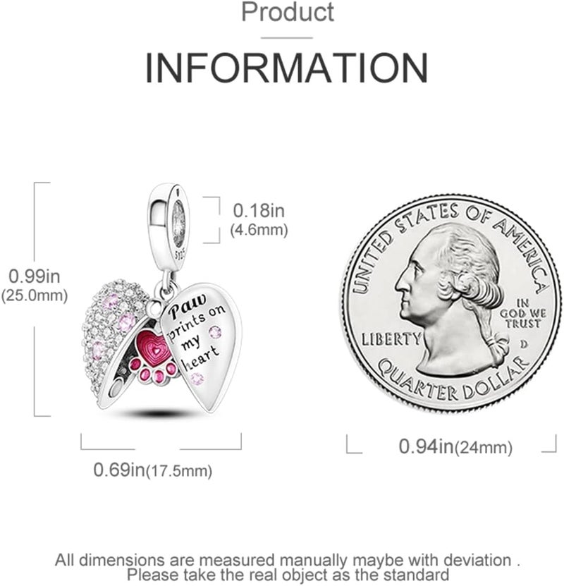 MULA 925 Sterling Silver Charms for Bracelets and Necklaces Family Letters Dangle Pendants Airplane Travel Beads Family Tree Jewelry Charms for Women - Image 5